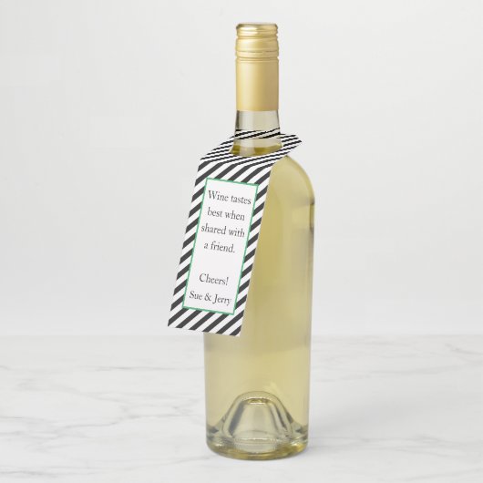 Fles Hanger Labels (Schuin)