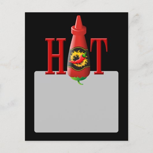 Fles hete saus flyer (Achterkant)