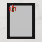 Fles hete saus flyer (Voorkant)