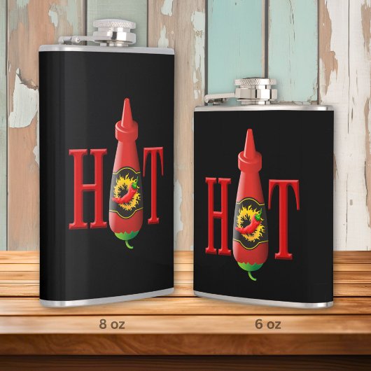 Fles hete saus heupfles