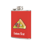 Fles in de vorm van een pizzapunt heupfles (Links)