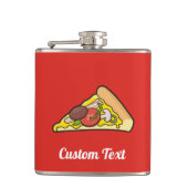 Fles in de vorm van een pizzapunt heupfles (Voorkant)