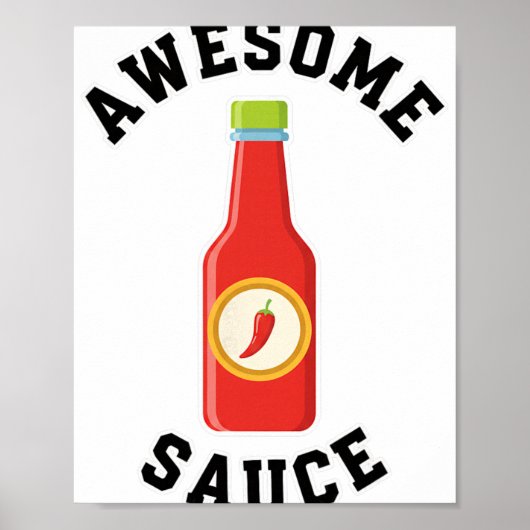Fles Kip Awesome Saus Poster (Voorkant)