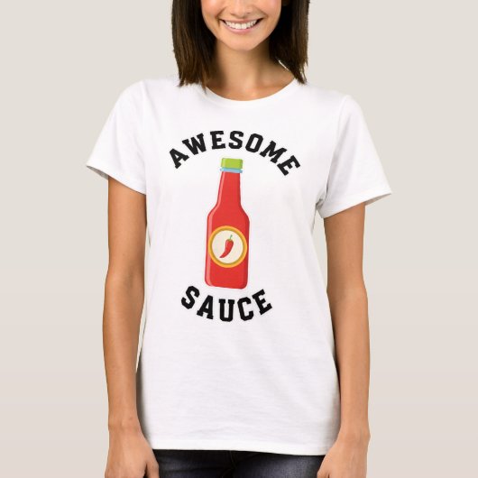 Fles Kip Awesome Saus T-shirt (Voorkant)