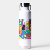 Fles: Konijnen op hol Waterfles (Voorkant)