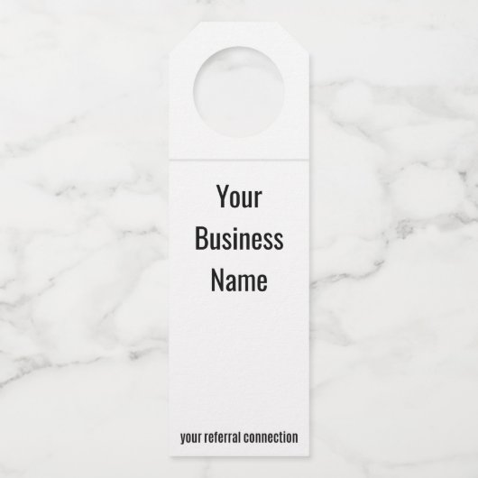 Fles Label "Happy Birthday" (Achterkant)