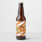 Fles LABEL herfst party, pompoen, herfst, Bier Etiket (Voorkant)