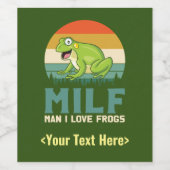 Fles-labels van liefdeskikkers wijn etiket (Enkel label)