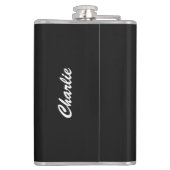 Fles met de aangepaste naam Freedom Quote Heupfles (Achterkant)