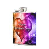 Fles met flesje van Happy Valentine's Day 5A Heupfles (Links)