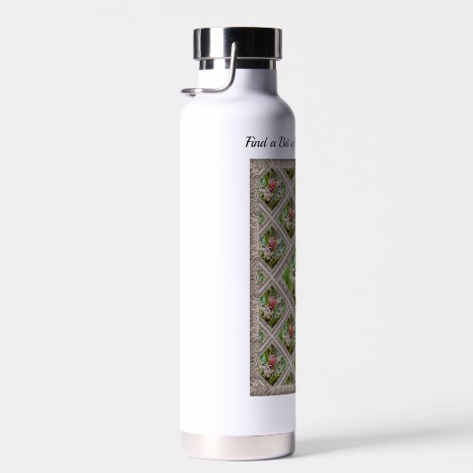 Fles met geïsoleerd water met spin Lillies (Rechts)