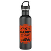 Fles met Happy Camper Water (Voorkant)