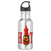 Fles met hete saus (Voorkant)