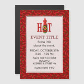 Fles met hete saus (Voorkant / Achterkant)