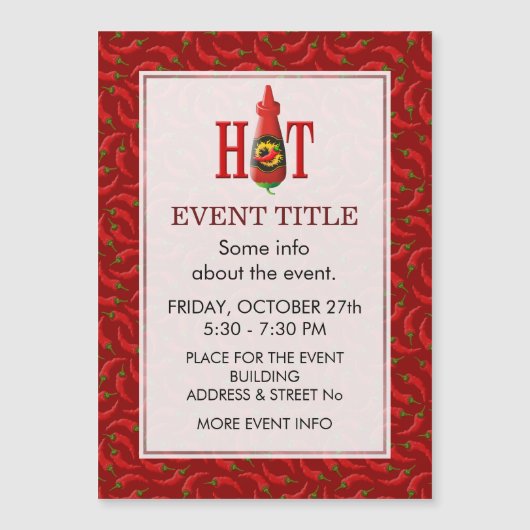 Fles met hete saus (Voorkant)