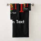 Fles met hete saus bad handdoek (Insitu)