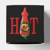 Fles met hete saus bedankdoosjes (Bovenkant)