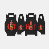 Fles met hete saus bedankdoosjes (Uitgevouwen)