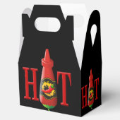 Fles met hete saus bedankdoosjes (Geopend)