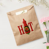 Fles met hete saus bedankzakje (Gezegeld)