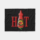 Fles met hete saus fleece deken (Voorkant (Horizontaal))