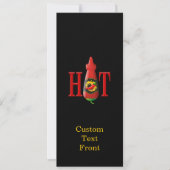 Fles met hete saus kaart (Voorkant)