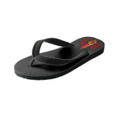 Fles met hete saus kinder teenslippers (Schuin)