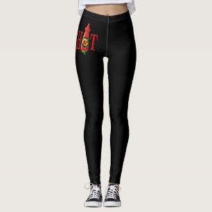 Fles met hete saus leggings
