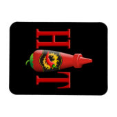 Fles met hete saus magneet (Horizontaal)