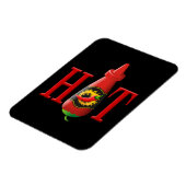 Fles met hete saus magneet (Linkerzijde)