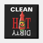 Fles met hete saus magneet (Voorkant)