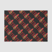 Fles met hete saus tissuepapier (Voorkant)