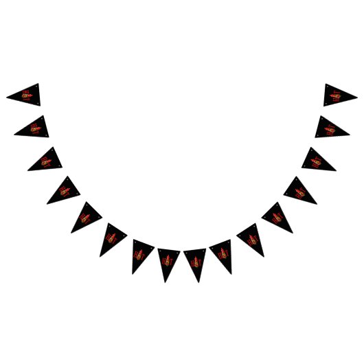 Fles met hete saus vlaggetjes (Alle)