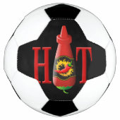 Fles met hete saus voetbal (Voorkant)