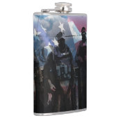 fles met militair-gevechtsthema heupfles (Rechts)