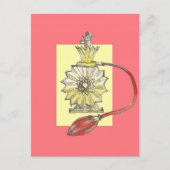 Fles met parfum uit 1920 briefkaart (Voorkant)