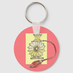 Fles met parfum uit 1920 sleutelhanger