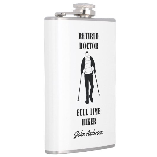 Fles met speciale maatstaf voor gepensioneerde art heupfles (Rechts)