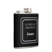 Fles met vinyl bekleding - Vader van de bruid Heupfles (Rechts)