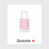 Fles nagellak sticker (Vel)