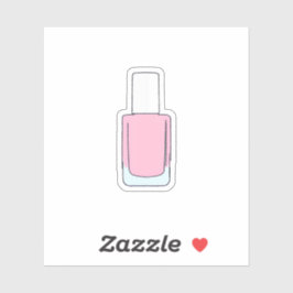 Fles nagellak sticker