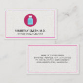 fles op recept | Geneeskundige diensten Visitekaartje (Voorkant / Achterkant)