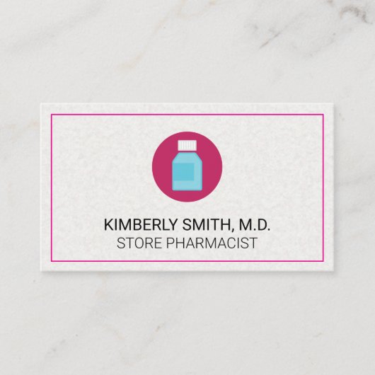 fles op recept | Geneeskundige diensten Visitekaartje (Voorkant)