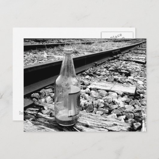 FLES OP TREINSPANNING BRIEFKAART (Voorkant / Achterkant)