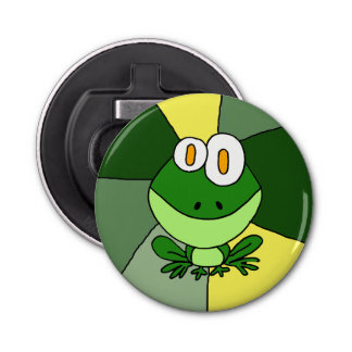 Fles Open voor Happy Frog Button Button Flesopener