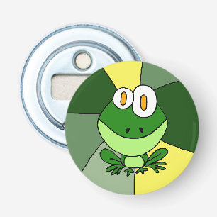 Fles Open voor Happy Frog Button Flesopener