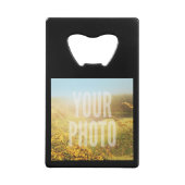 Fles openen voor Sjabloon Creditkaart Flessenopener (Voorkant)