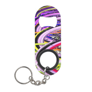 Fles opener Sleutelhanger voor kleurrijke fietsban Mini Flessenopener