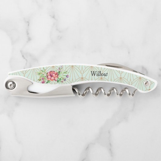 Fles Opener voor Bridesmaid Matten Wijn Label (Voorkant)