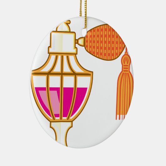  fles parfum keramisch ornament (Rechts)